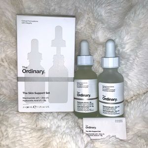 The Ordinary Skin Support:Niacinamide 10%+Zinc 1% & Hyaluronic Acid 2%+B5 2x30ml